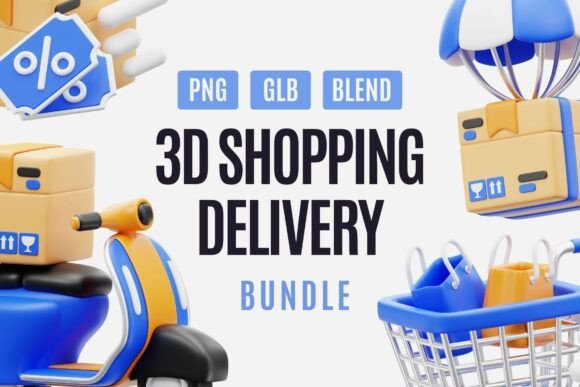 3D Shopping Delivery Bundle
