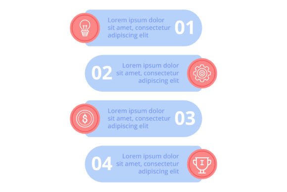 4-Step Info Infographic: A Visual Guide to Simplify Complex Ideas