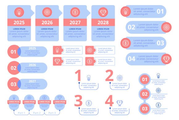 Annual Project Milestones Infographic
