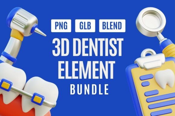 Enhance Visual Communication with the 3D Tooth and Dentist Tools Collection