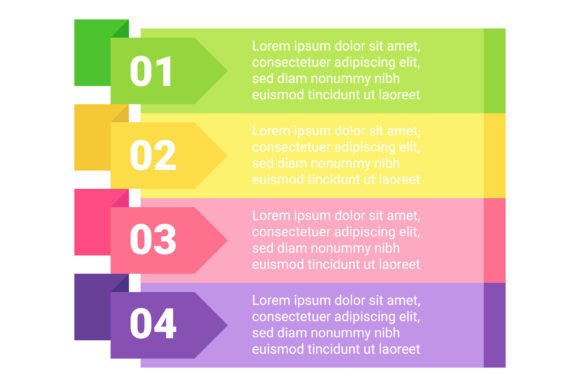 Infographic Showing Steps in Process