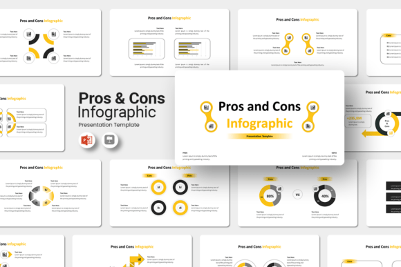 Pros and Cons Infographic - PowerPoint: A Practical Evaluation